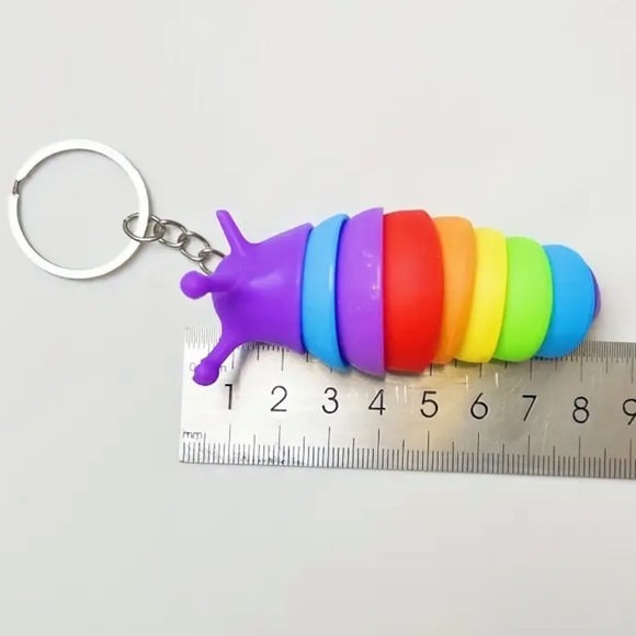 colorful Worm Keychain new - Picture 1 of 2